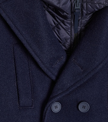 Cappotto doppiopetto con cappuccio | Il Gufo