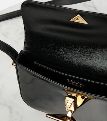 Sac en cuir verni à logo | Prada