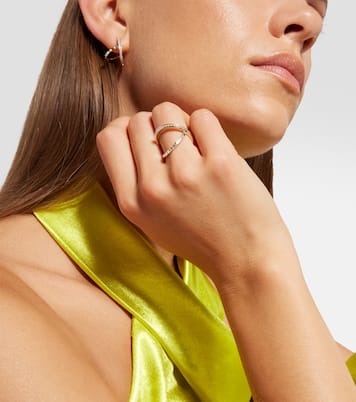 Bague Y-Bar en or 14 ct et diamants | Mateo
