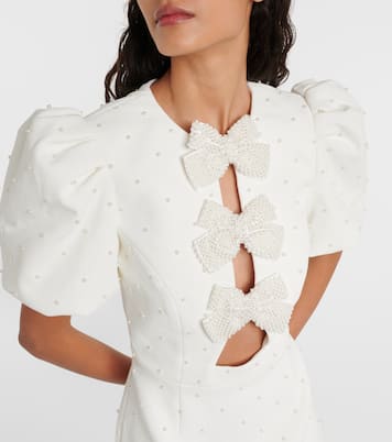 Novia - vestido corto Ophelia con lazo | Rebecca Vallance