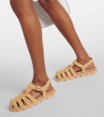 Crochet fisherman sandals | Prada