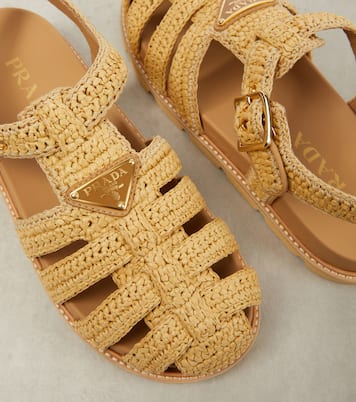 Crochet fisherman sandals | Prada