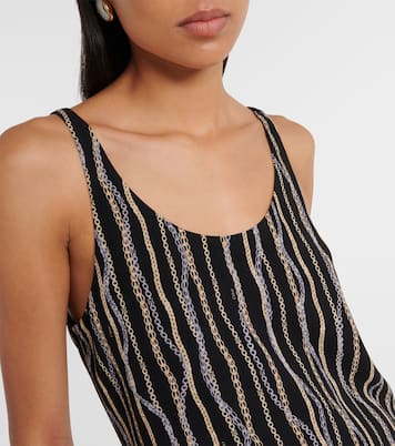 Printed silk tank top | Chloé