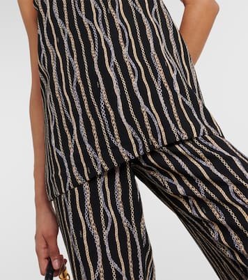 Printed silk tank top | Chloé