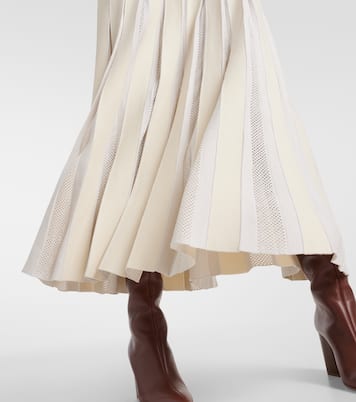 Walsh pleated wool and silk midi dress | Gabriela Hearst