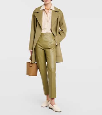 Pantaloni regular Coleman in pelle | Joseph