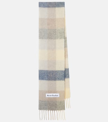Vally checked wool-blend scarf | Acne Studios