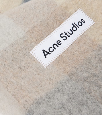 Vally checked wool-blend scarf | Acne Studios
