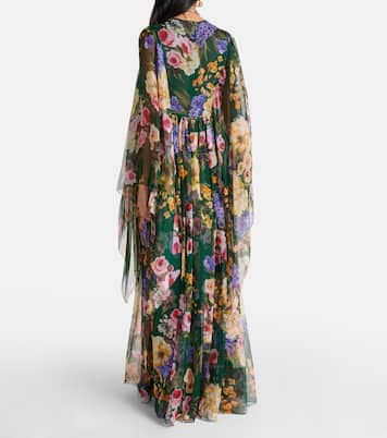 Floral silk chiffon gown | Dolce&Gabbana