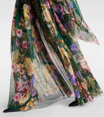 Floral silk chiffon gown | Dolce&Gabbana