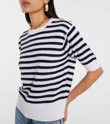 Jersey de lana y cachemir a rayas | Jardin des Orangers