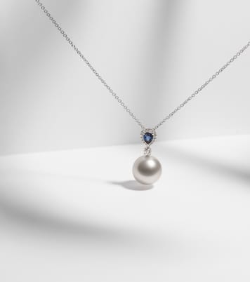 Collier Romance en or blanc 18 ct, saphirs, diamants et perles | Bucherer Fine Jewellery