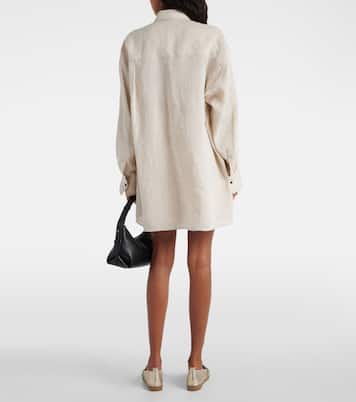 Camicia oversize in lino | Brunello Cucinelli