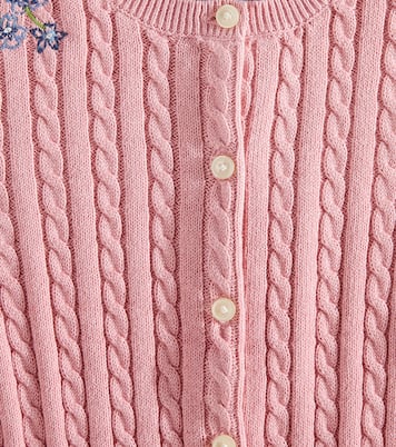 Cardigan brodé en coton | Polo Ralph Lauren Kids