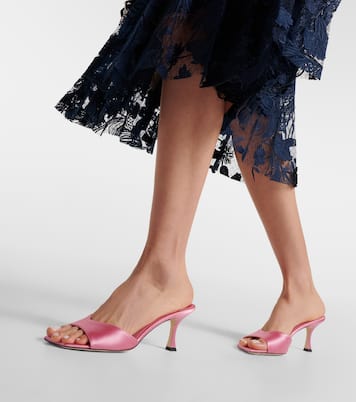 Skye 70 satin mules | Jimmy Choo