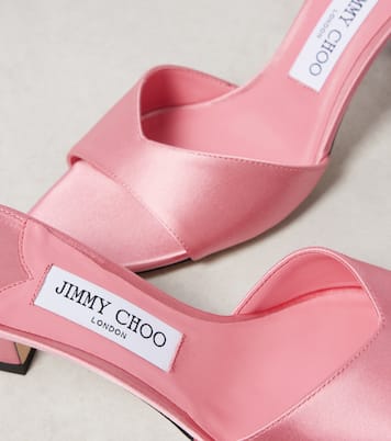 Skye 70 satin mules | Jimmy Choo