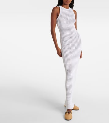 Robe midi en crochet | Alaïa