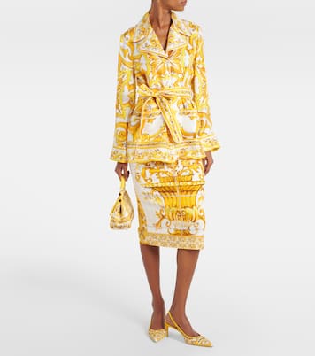 Blouse Majolica en soie | Dolce&Gabbana