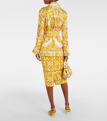 Blouse Majolica en soie | Dolce&Gabbana