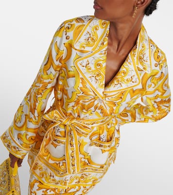 Blouse Majolica en soie | Dolce&Gabbana