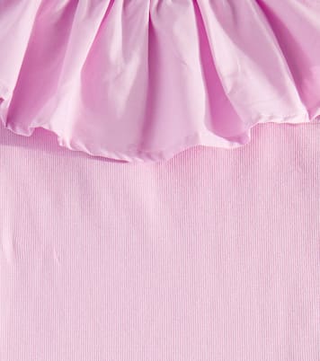 Top Reca in misto cotone con balze | Molo