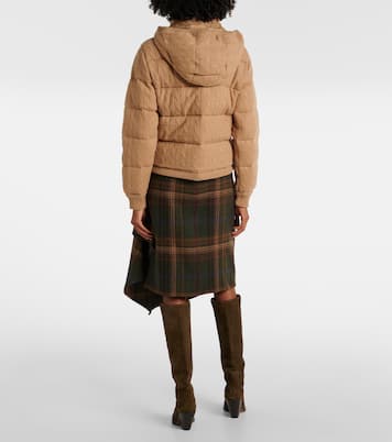 Cable-knit wool and cashmere down jacket | Polo Ralph Lauren