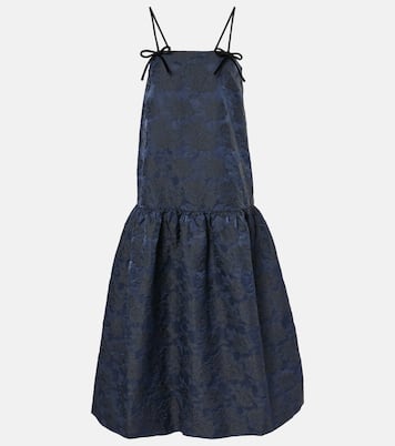 Abito midi in jacquard con stampa | Ganni