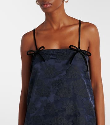 Abito midi in jacquard con stampa | Ganni