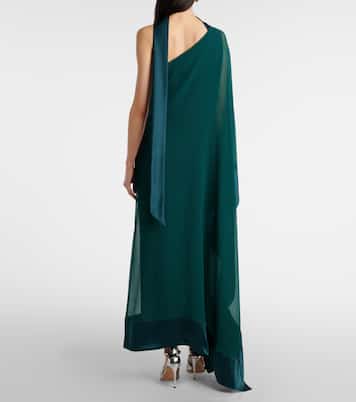 One-Shoulder-Maxikleid Betsy Spirito aus Seide | Taller Marmo