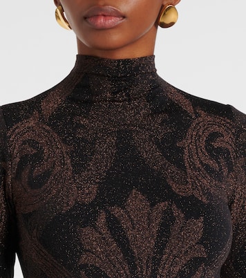 x Etro lamé jacquard bodysuit | Wolford