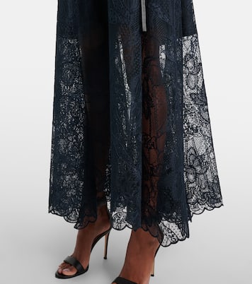 Floral lace midi dress | Oscar de la Renta