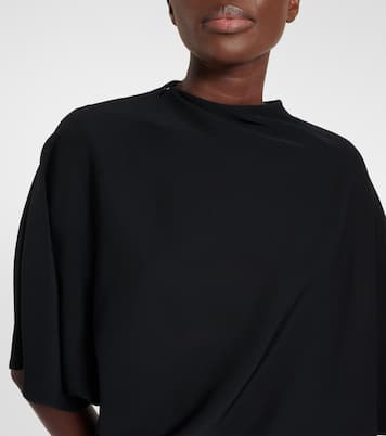 Midikleid mit Leder | Alaïa