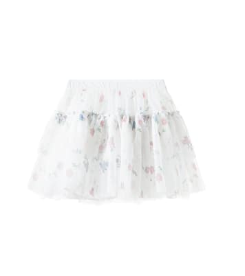 Jupe en tulle à fleurs | Monnalisa