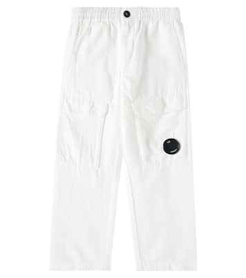 Pantaloni regular in lino e cotone | C.P. Company Kids
