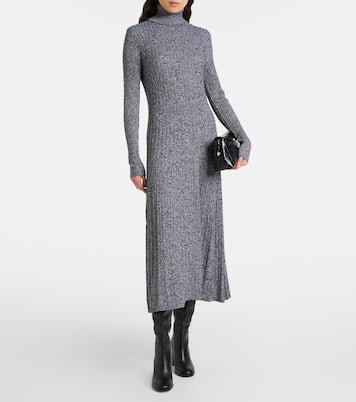 Ribbed-knit turtleneck wool and silk dress | Joseph