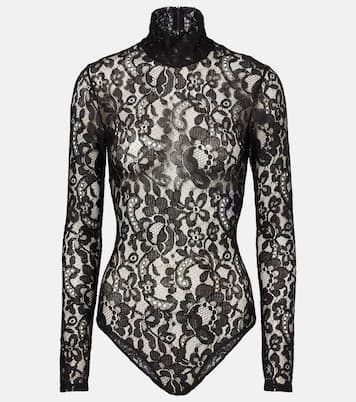 Lace turtleneck bodysuit | Valentino