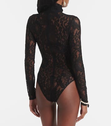 Lace turtleneck bodysuit | Valentino