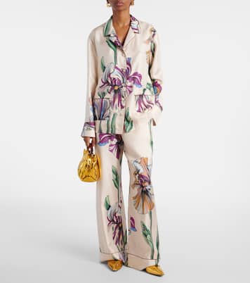 Camisa de seda floral | La DoubleJ