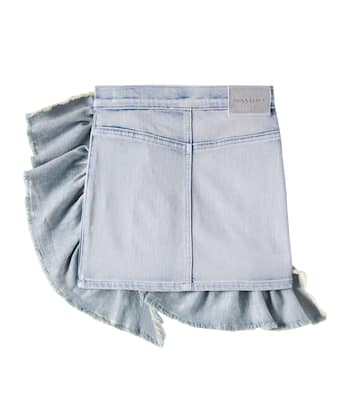 Gonna di jeans con volant | Monnalisa