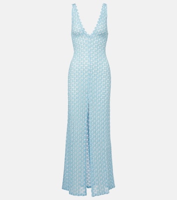 Vestido largo calado de lamé | Missoni