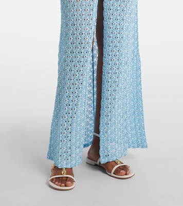 Vestido largo calado de lamé | Missoni