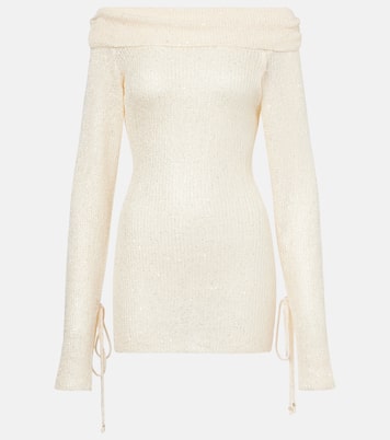Abito corto Rory in maglia con paillettes | Bananhot