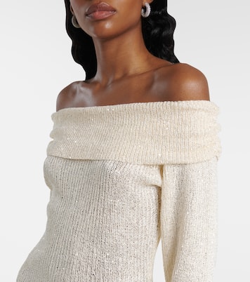 Abito corto Rory in maglia con paillettes | Bananhot