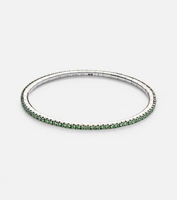 Bracelet en or blanc 18 ct et tsavorites | Bucherer Fine Jewellery