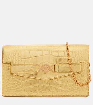 Borsa a spalla Medusa '95 in pelle metallizzata | Versace