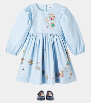 Cilja printed cotton poplin dress | Molo