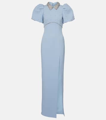 Amery embellished puff-sleeve gown | Rebecca Vallance