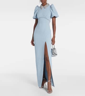 Amery embellished puff-sleeve gown | Rebecca Vallance