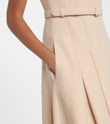 Belted bouclé maxi dress | Roland Mouret