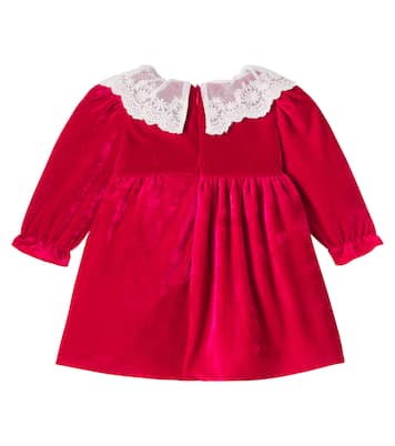 Baby Kleid aus Samt mit Spitze | Patachou